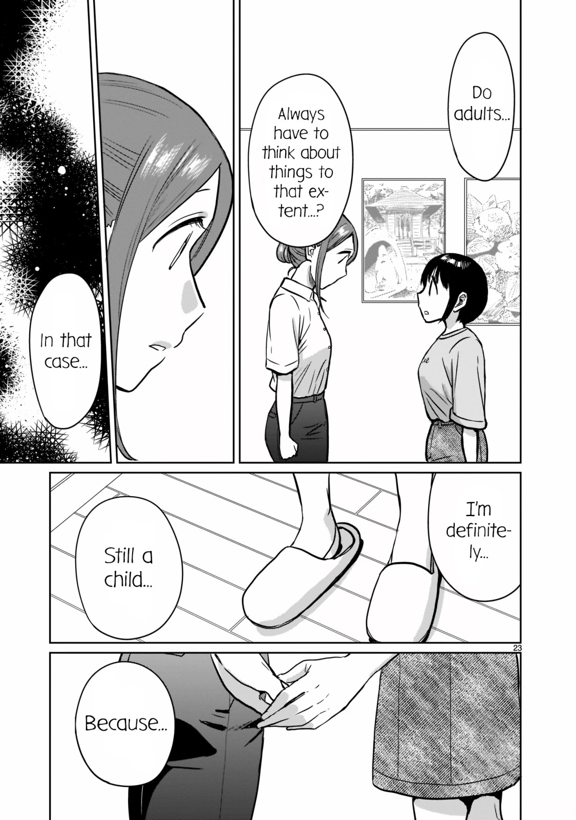 Kami eshi JK to OL fujoshi Chapter 24 page 23 - Chapter 24: I've been going out with her as her lover