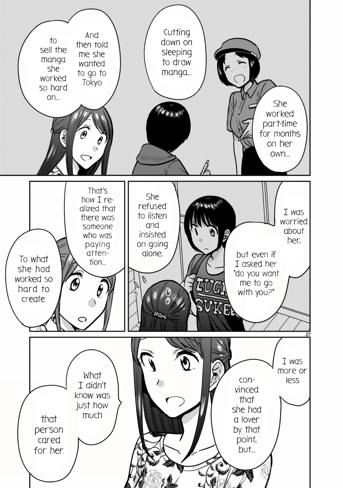 Kami eshi JK to OL fujoshi Chapter 24 page 27 - Chapter 24: I've been going out with her as her lover