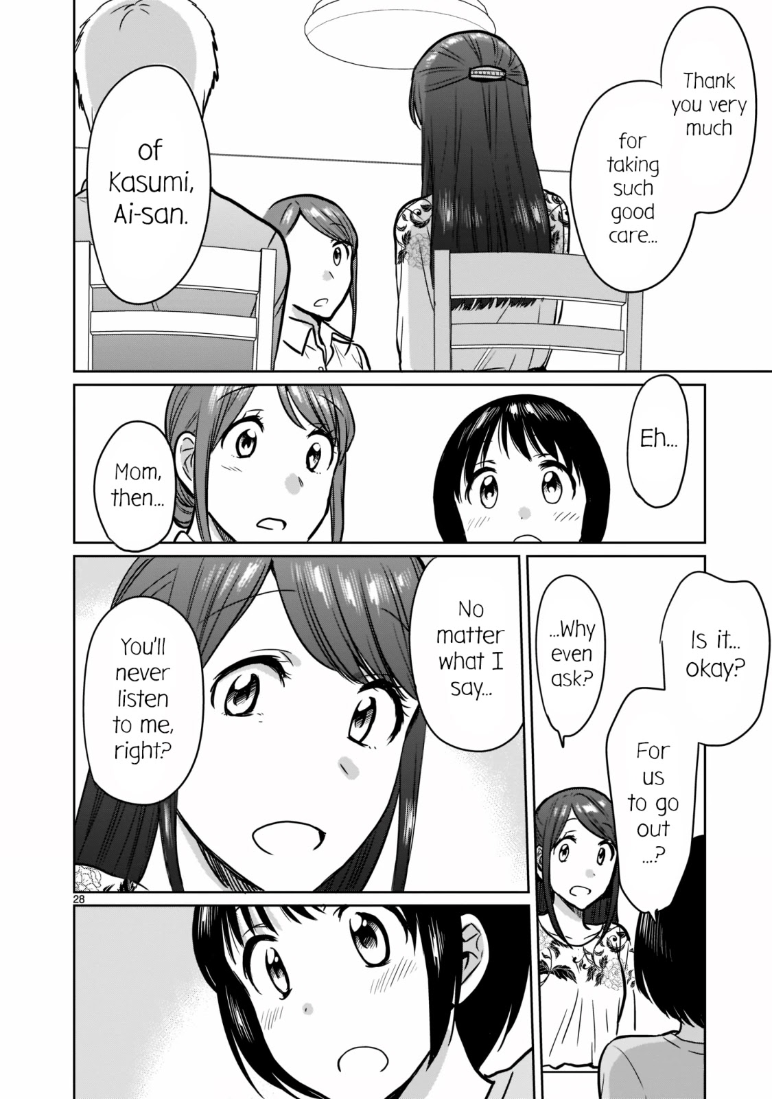 Kami eshi JK to OL fujoshi Chapter 24 page 28 - Chapter 24: I've been going out with her as her lover