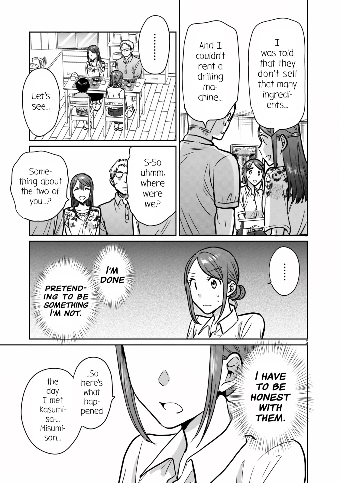 Kami eshi JK to OL fujoshi Chapter 24 page 5 - Chapter 24: I've been going out with her as her lover