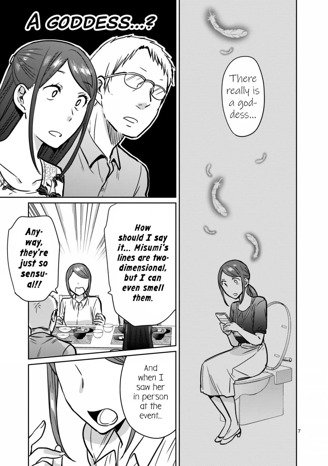 Kami eshi JK to OL fujoshi Chapter 24 page 7 - Chapter 24: I've been going out with her as her lover