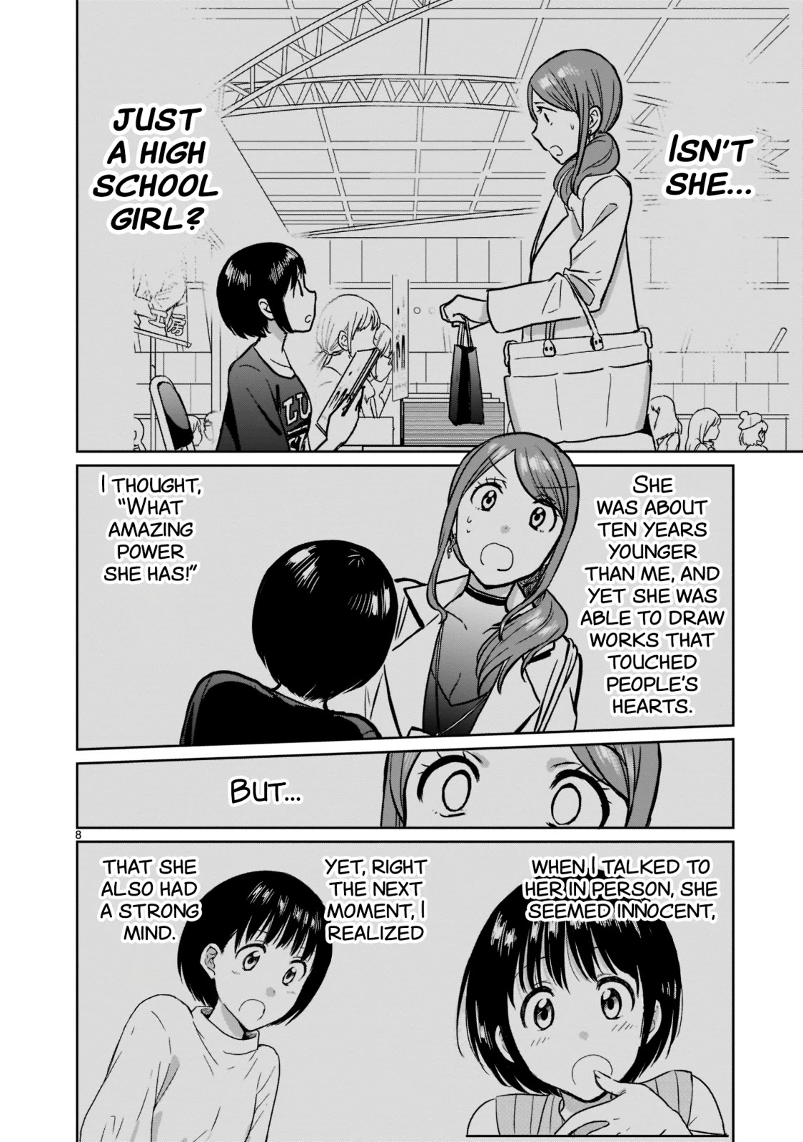 Kami eshi JK to OL fujoshi Chapter 24 page 8 - Chapter 24: I've been going out with her as her lover