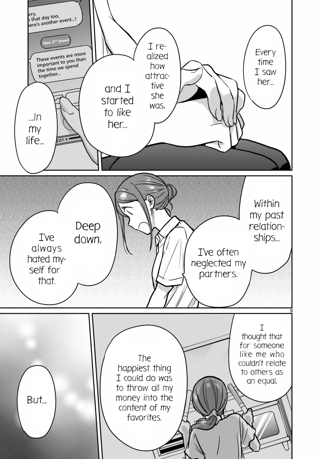 Kami eshi JK to OL fujoshi Chapter 24 page 9 - Chapter 24: I've been going out with her as her lover