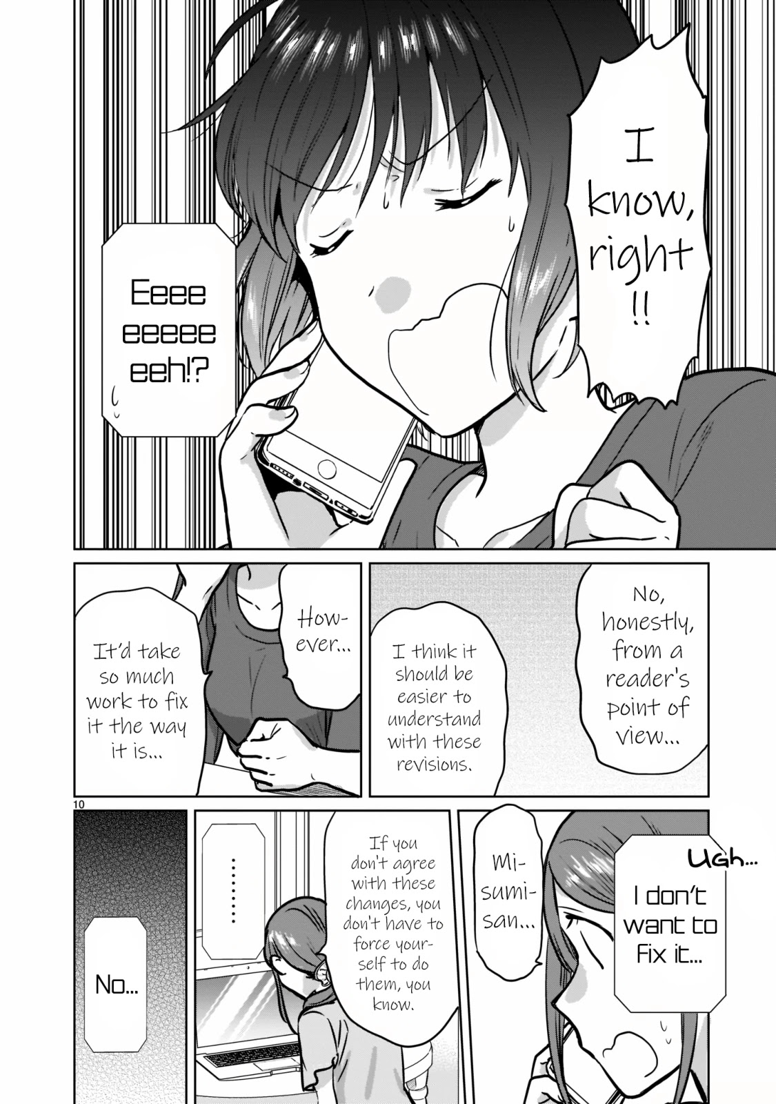 Kami eshi JK to OL fujoshi Chapter 25 page 10 - Chapter 25: Creators are... amazing...