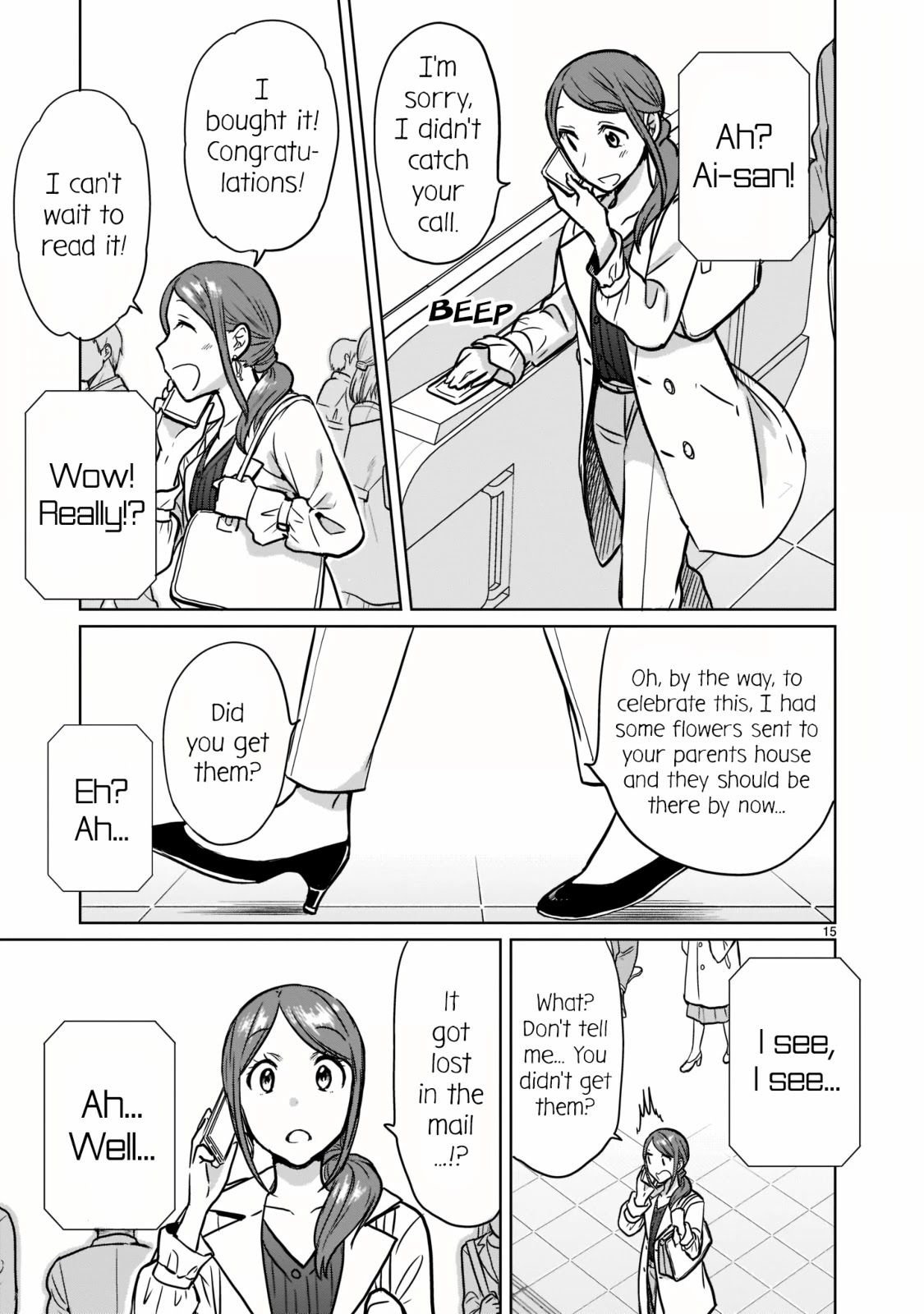 Kami eshi JK to OL fujoshi Chapter 25 page 15 - Chapter 25: Creators are... amazing...