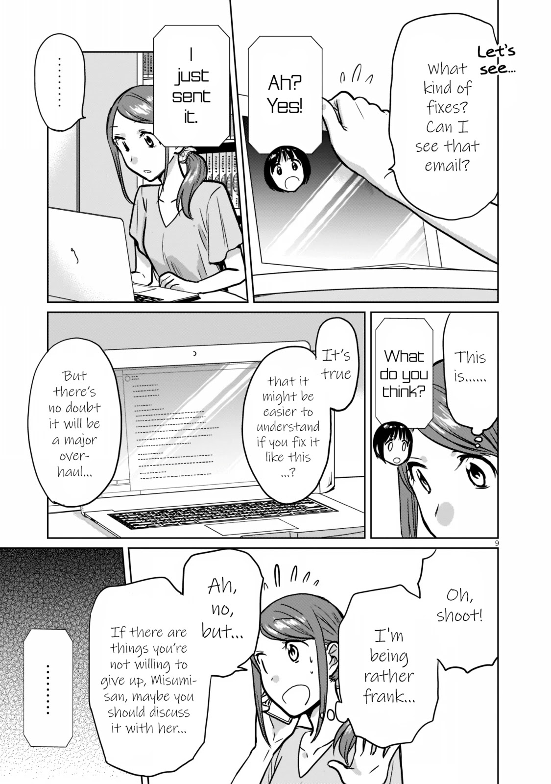 Kami eshi JK to OL fujoshi Chapter 25 page 9 - Chapter 25: Creators are... amazing...