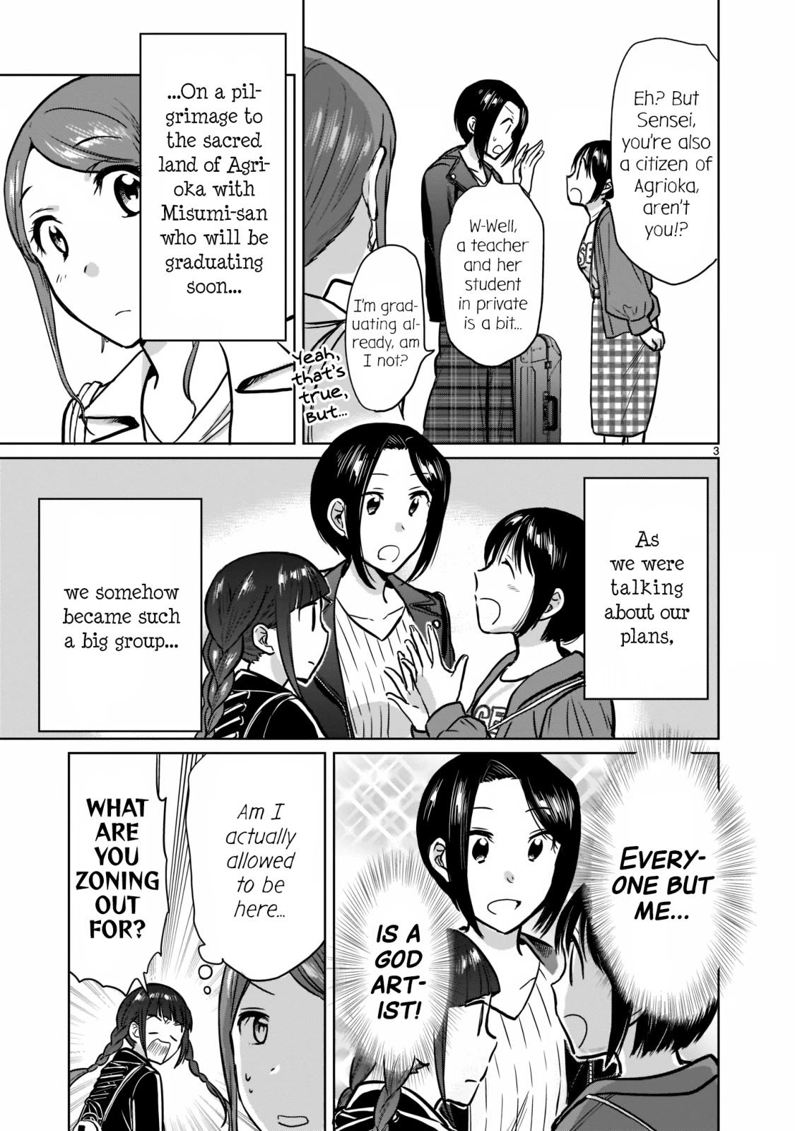 Kami eshi JK to OL fujoshi Chapter 26 page 3 - Chapter 26: Don't mess with the calories!!