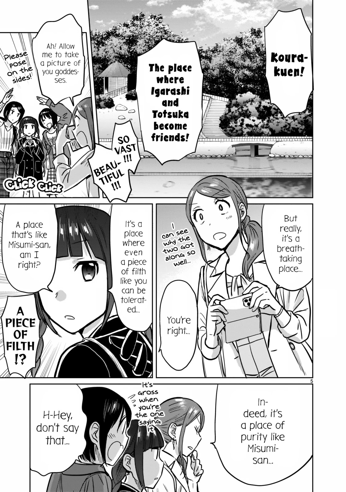 Kami eshi JK to OL fujoshi Chapter 26 page 5 - Chapter 26: Don't mess with the calories!!
