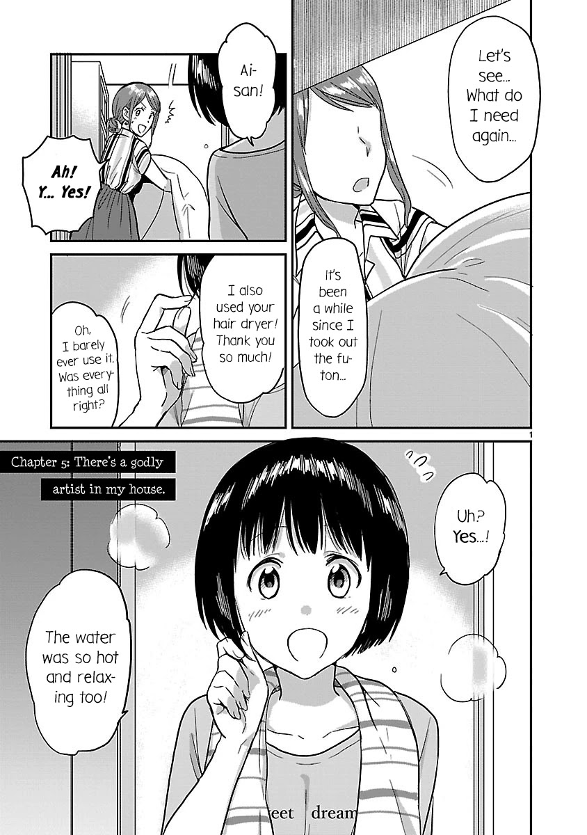 Kami eshi JK to OL fujoshi Chapter 5 page 1 - Chapter 5: There's a godly artist in my house!