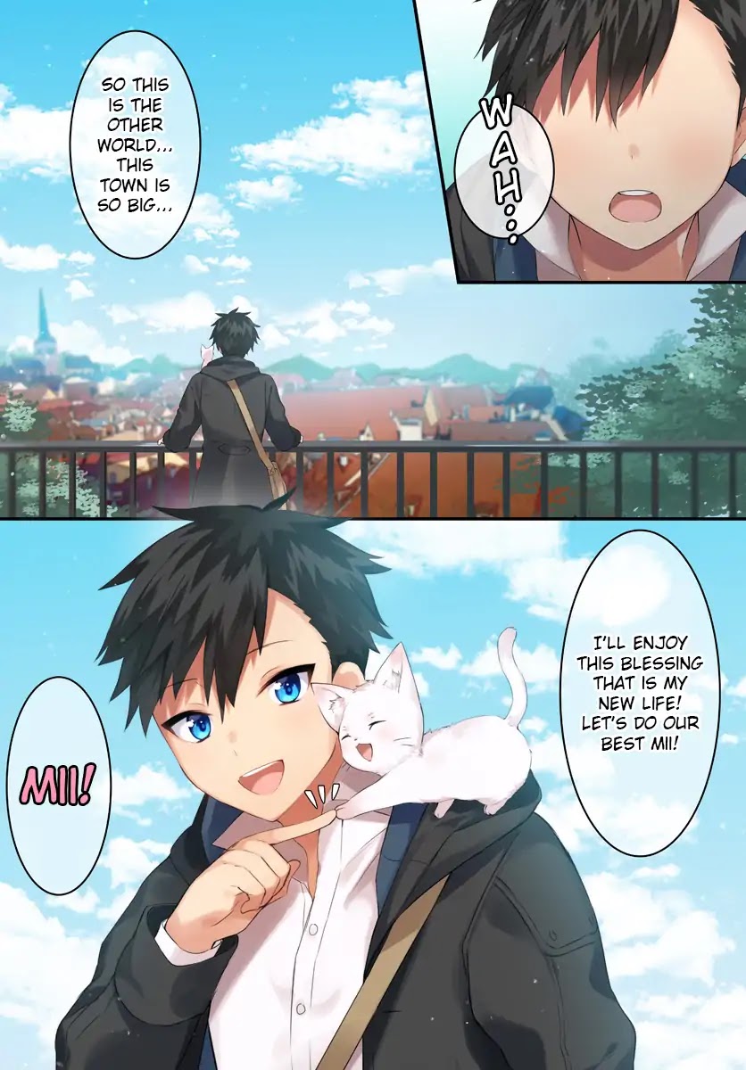 Kami Neko Mii-Chan to Neko Youhin Shoukanshi No Isekai Funtouki Chapter 1 page 1 - Chapter 1