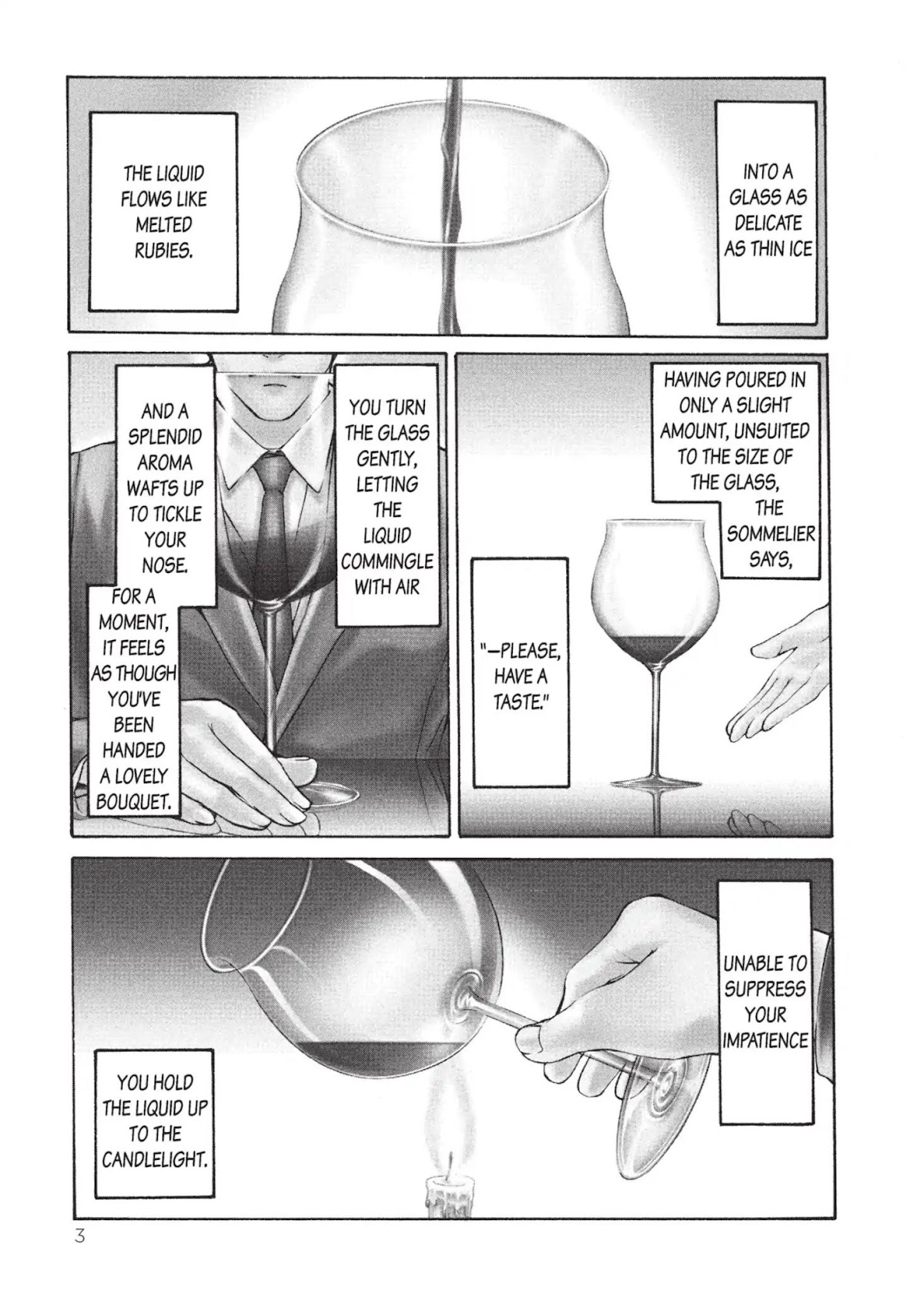 Kami no Shizuku Chapter 1 page 5 - Chapter 1: The Scent of a Hundred Flowers