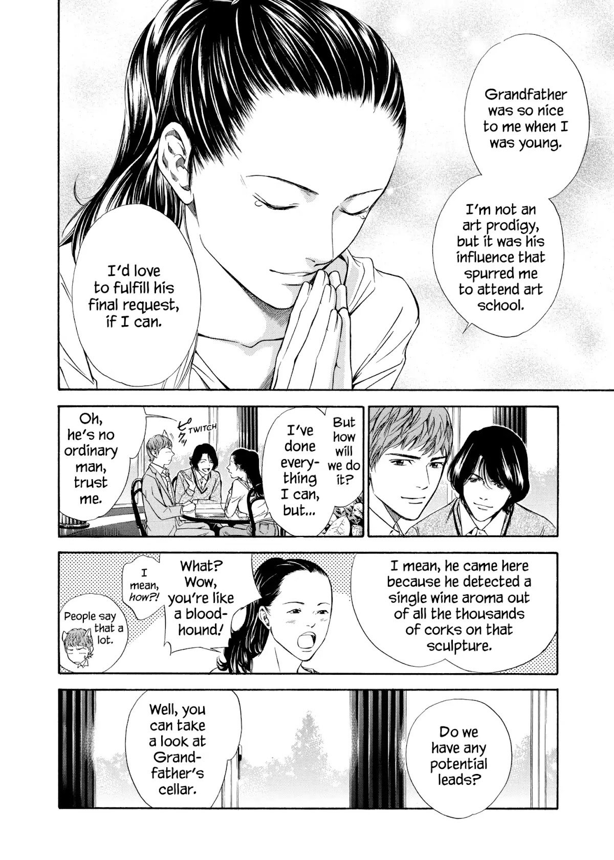 Kami no Shizuku Chapter 103 page 12 - Chapter 103: Slumber of the Wine-Loving Artist