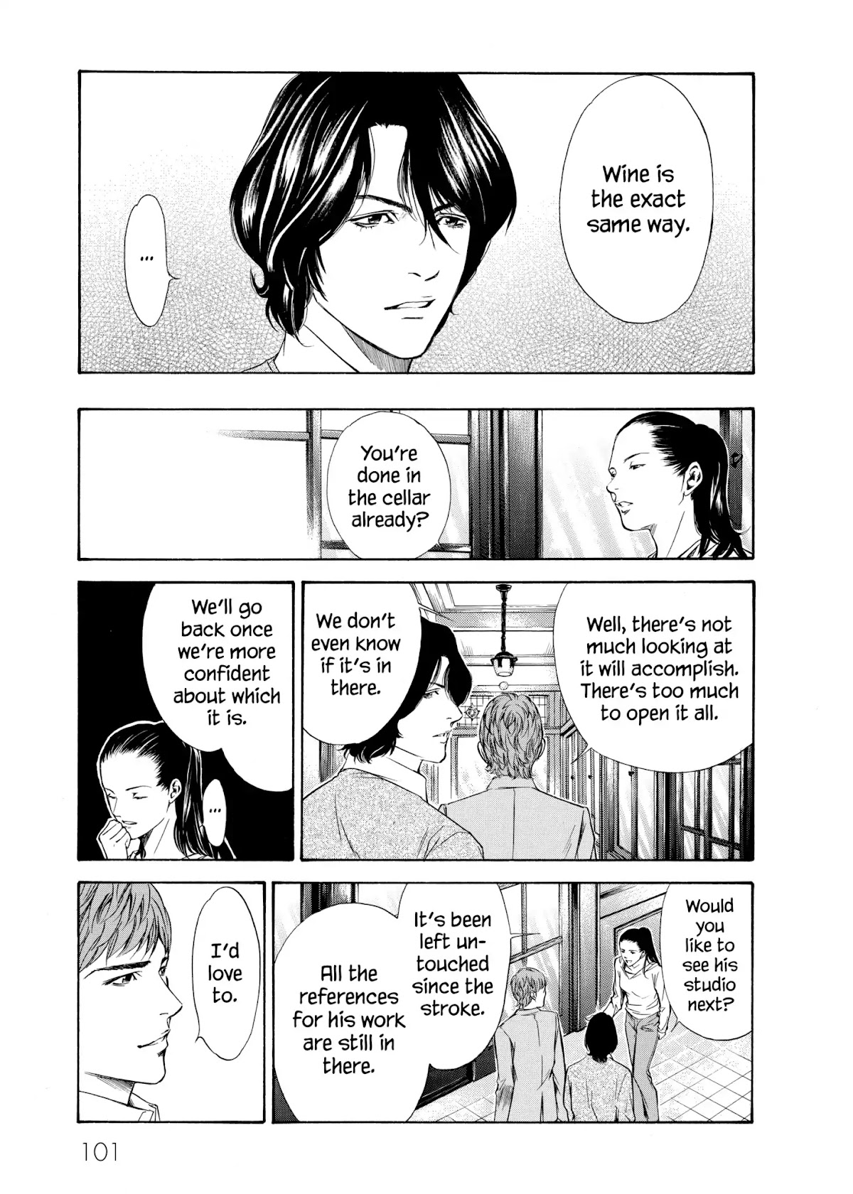Kami no Shizuku Chapter 103 page 15 - Chapter 103: Slumber of the Wine-Loving Artist