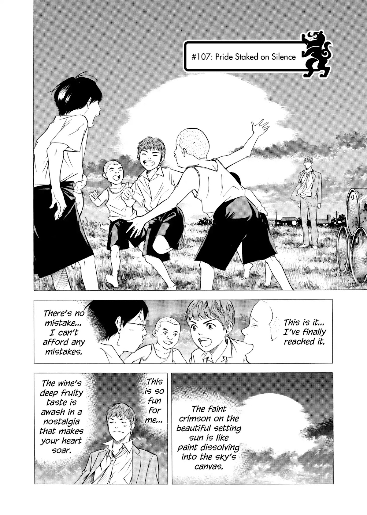 Kami no Shizuku Chapter 107 page 4 - Chapter 107: Pride Staked on Silence