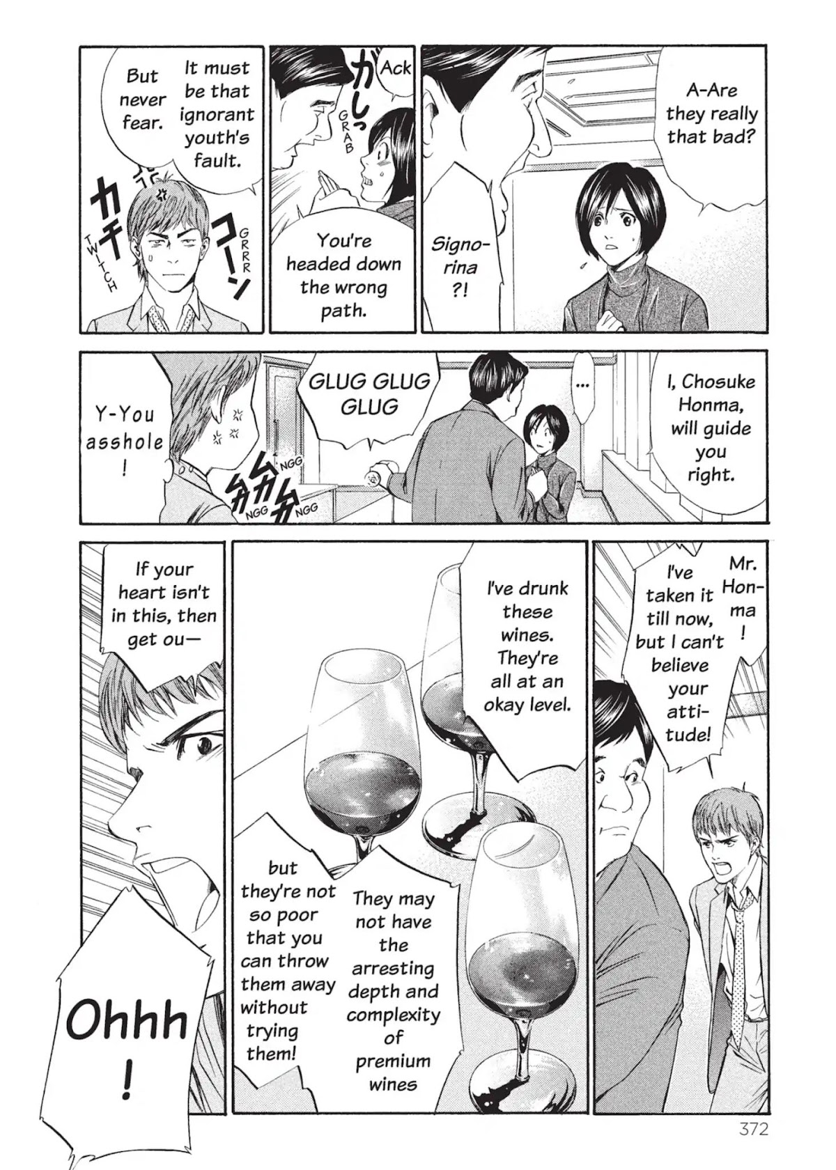 Kami no Shizuku Chapter 16 page 8 - Chapter 16: The Mystery Man of the Wine Division