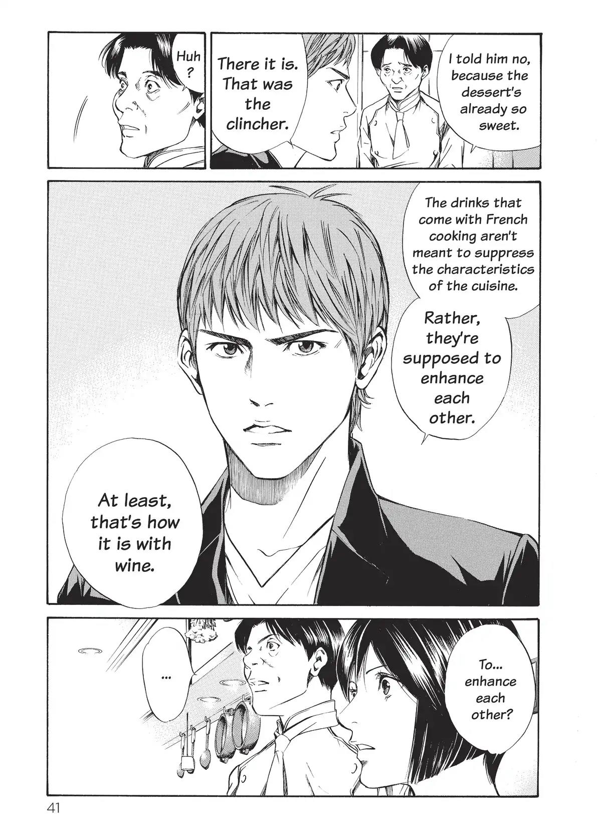 Kami no Shizuku Chapter 20 page 19 - Chapter 20: The Wine or the Cuisine