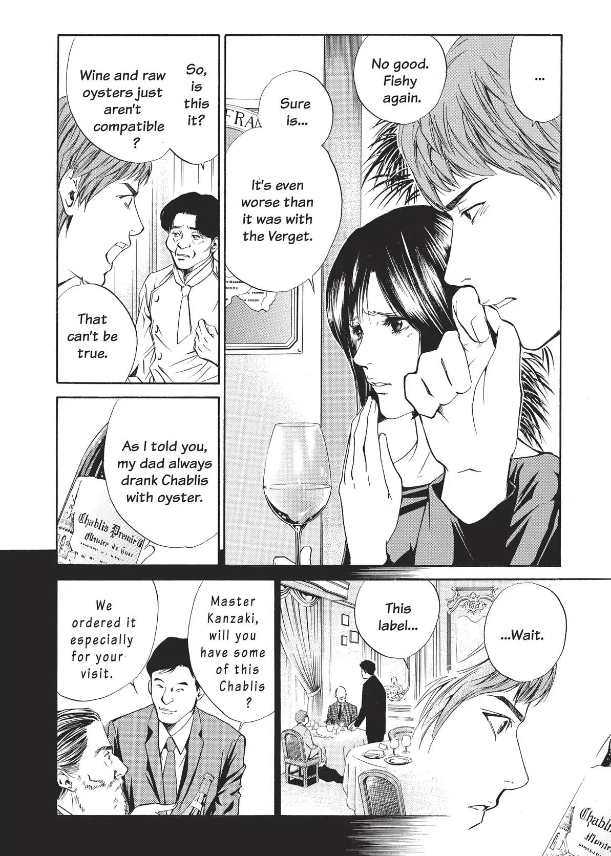 Kami no Shizuku Chapter 23 page 8 - Chapter 23: Chablis and Oysters
