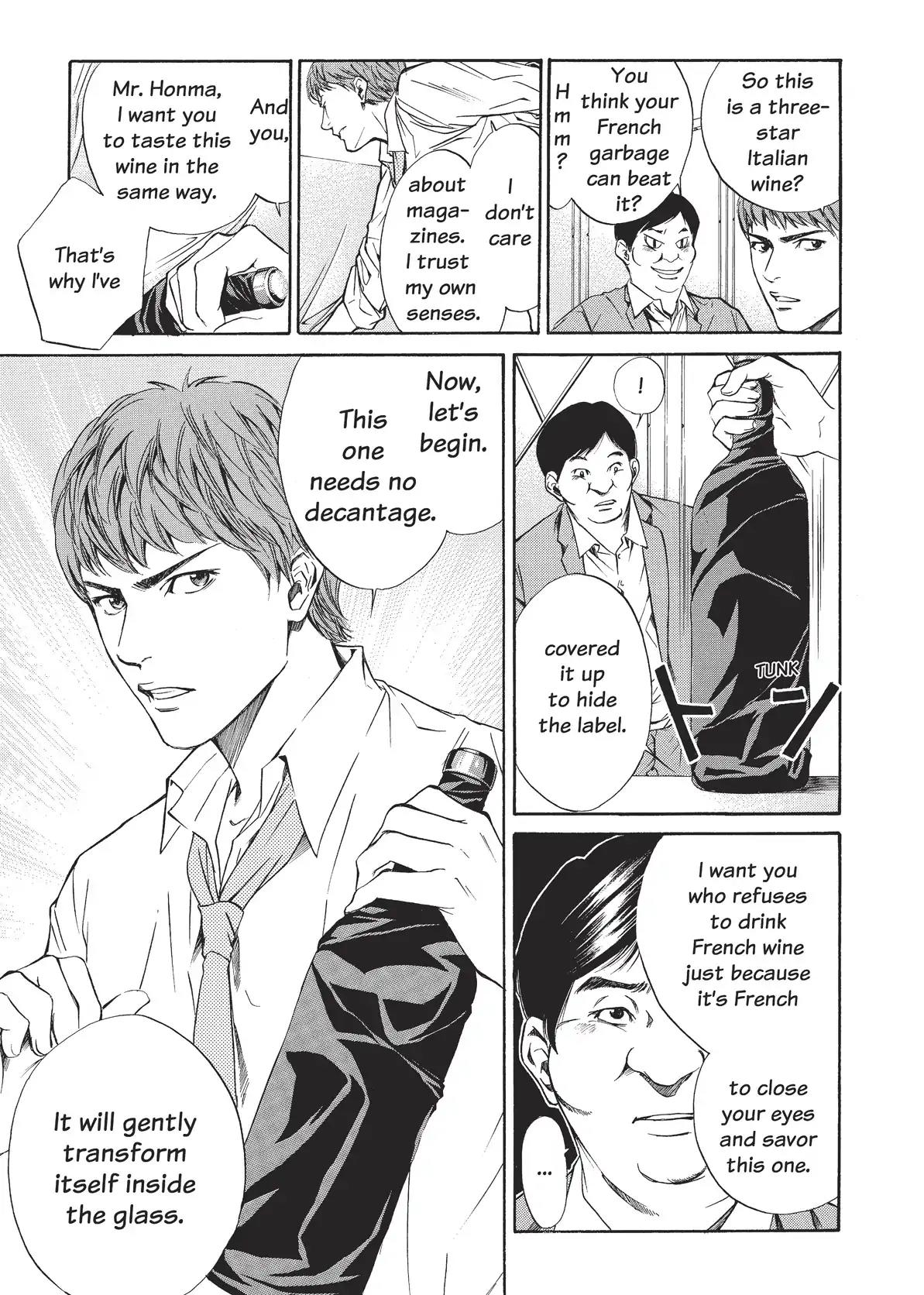 Kami no Shizuku Chapter 34 page 19 - Chapter 34: Dead Heat in the Entrance Hall