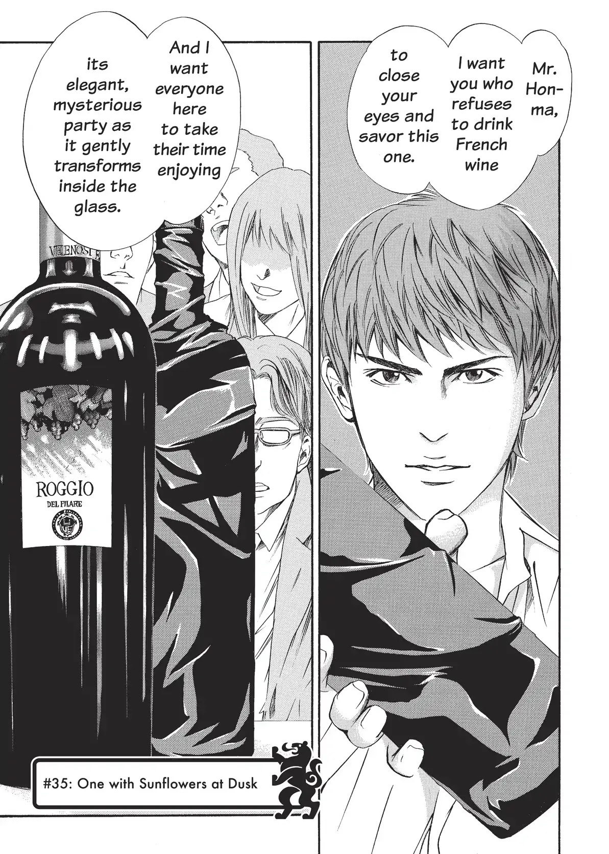 Kami no Shizuku Chapter 35 page 1 - Chapter 35: One with Sunflowers at Dusk