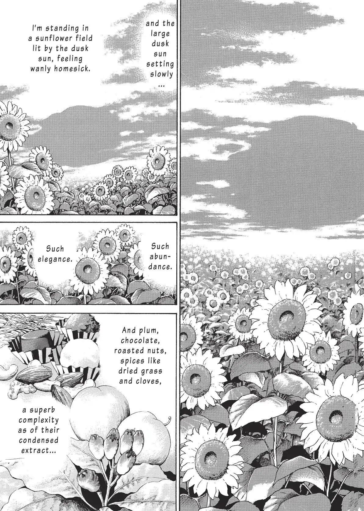 Kami no Shizuku Chapter 35 page 5 - Chapter 35: One with Sunflowers at Dusk