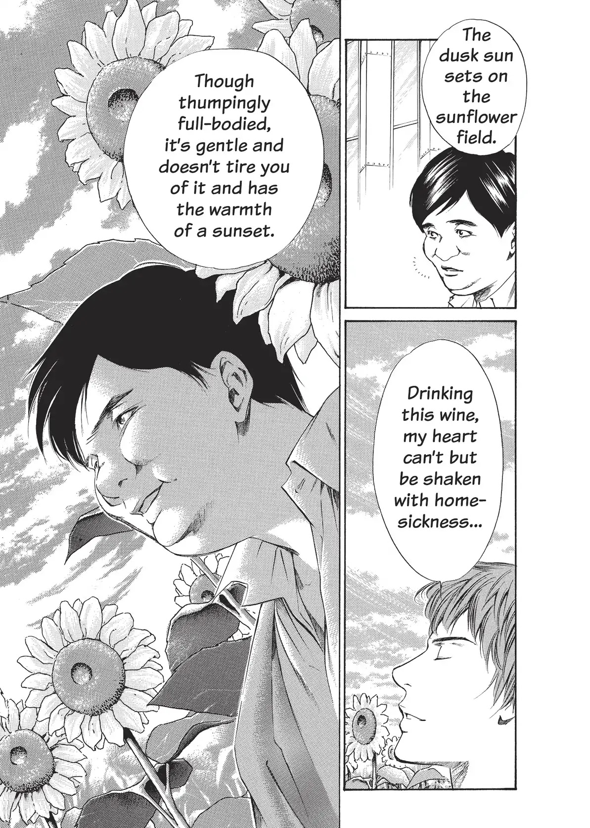 Kami no Shizuku Chapter 35 page 6 - Chapter 35: One with Sunflowers at Dusk
