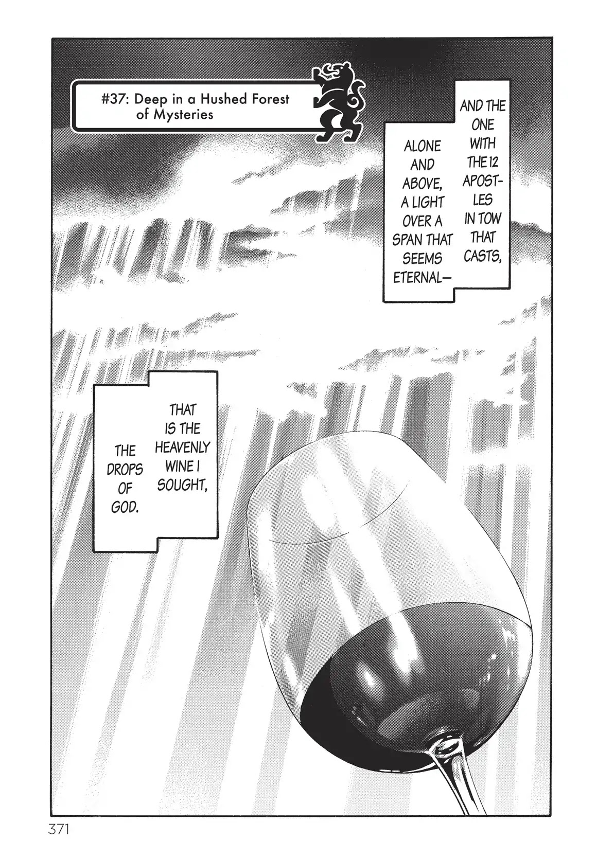 Kami no Shizuku Chapter 37 page 1 - Chapter 37: Deep in a Hushed Forest of Mysteries