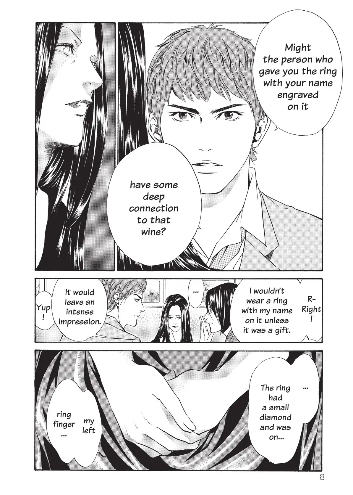 Kami no Shizuku Chapter 39 page 10 - Chapter 39: Closing Her Eyes at a Shimmering Past