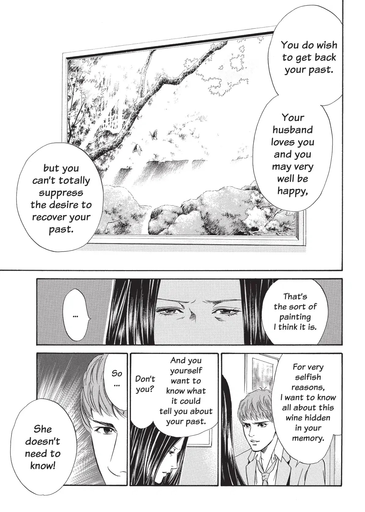 Kami no Shizuku Chapter 39 page 13 - Chapter 39: Closing Her Eyes at a Shimmering Past