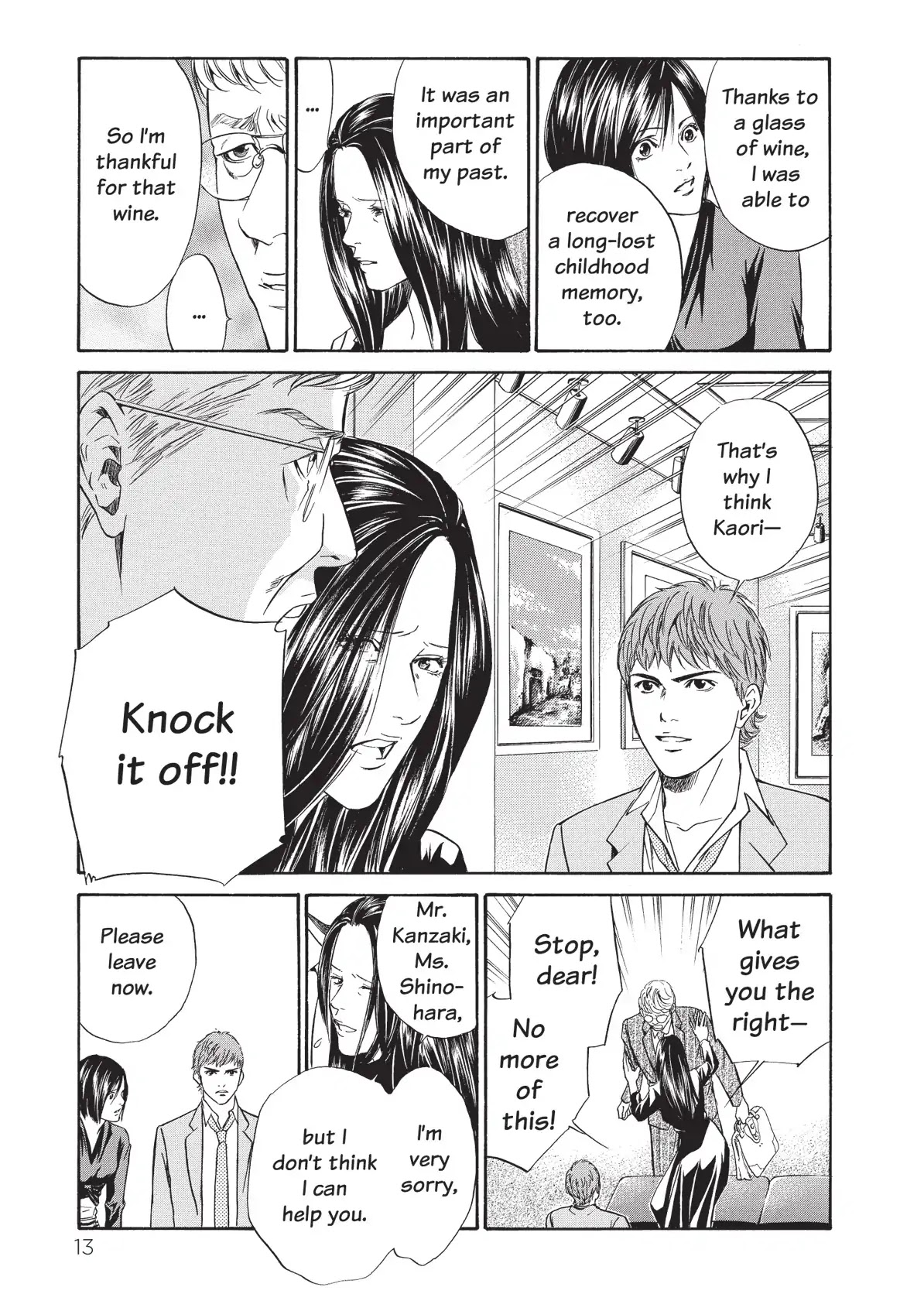 Kami no Shizuku Chapter 39 page 15 - Chapter 39: Closing Her Eyes at a Shimmering Past