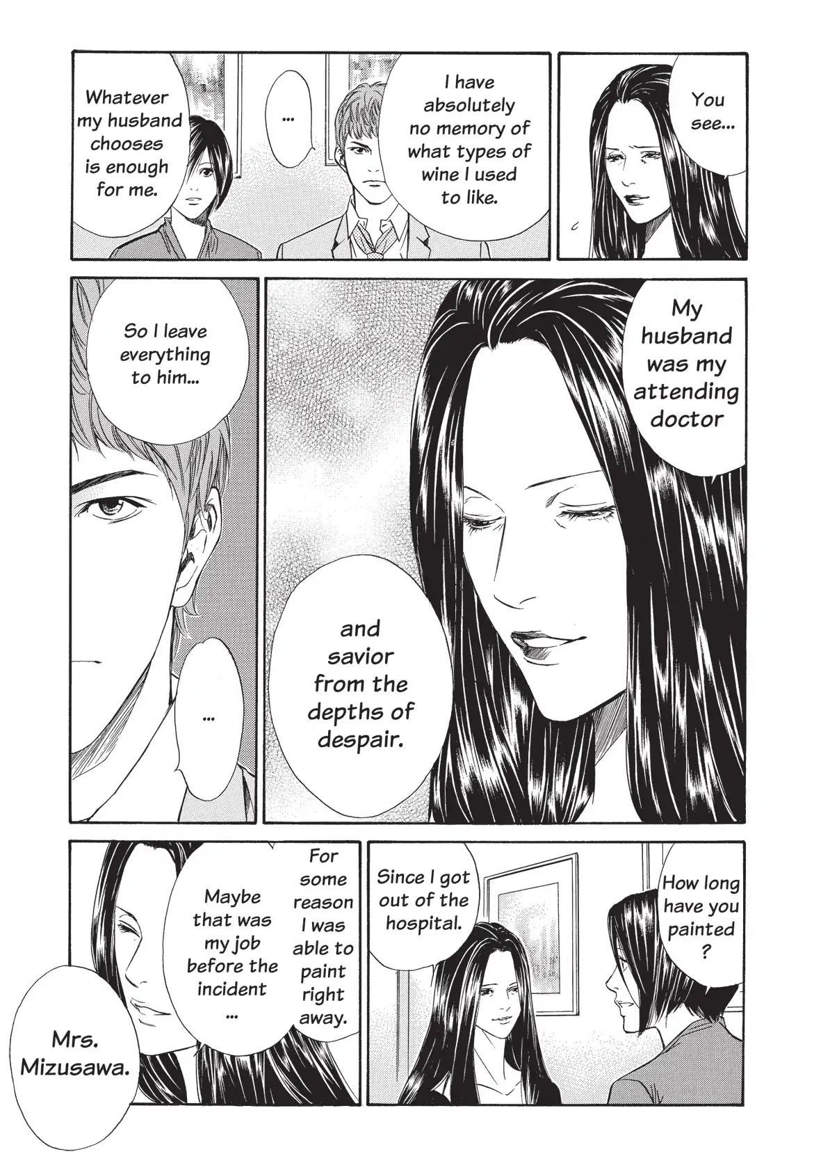 Kami no Shizuku Chapter 39 page 9 - Chapter 39: Closing Her Eyes at a Shimmering Past