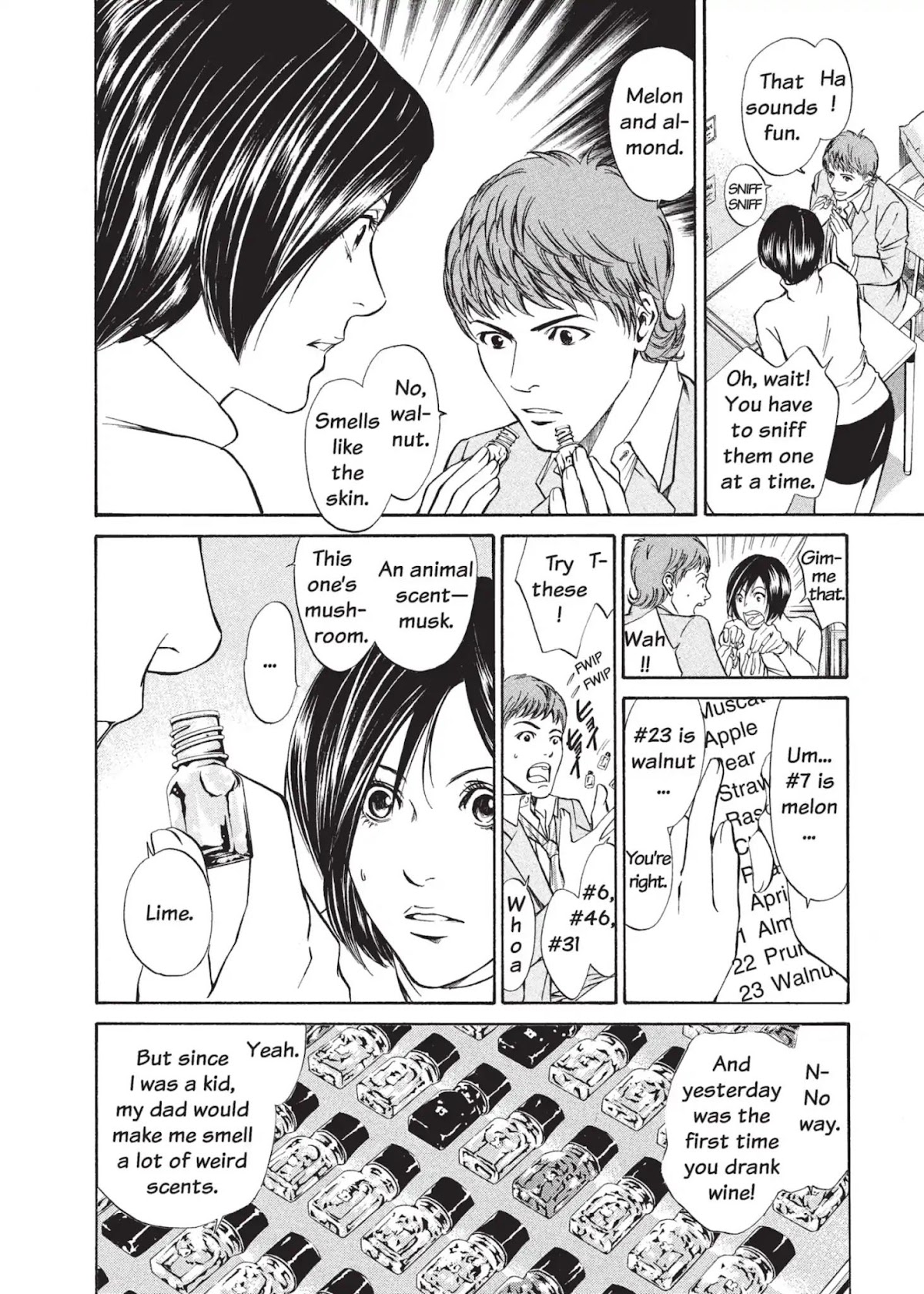 Kami no Shizuku Chapter 4 page 8 - Chapter 4: Over the Bed Wafts an Aroma of Awakening