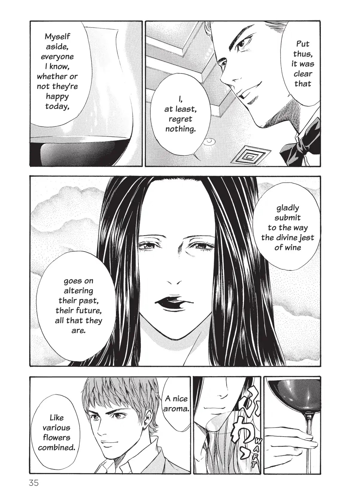 Kami no Shizuku Chapter 40 page 13 - Chapter 40: Three Glasses Inviting to the Past