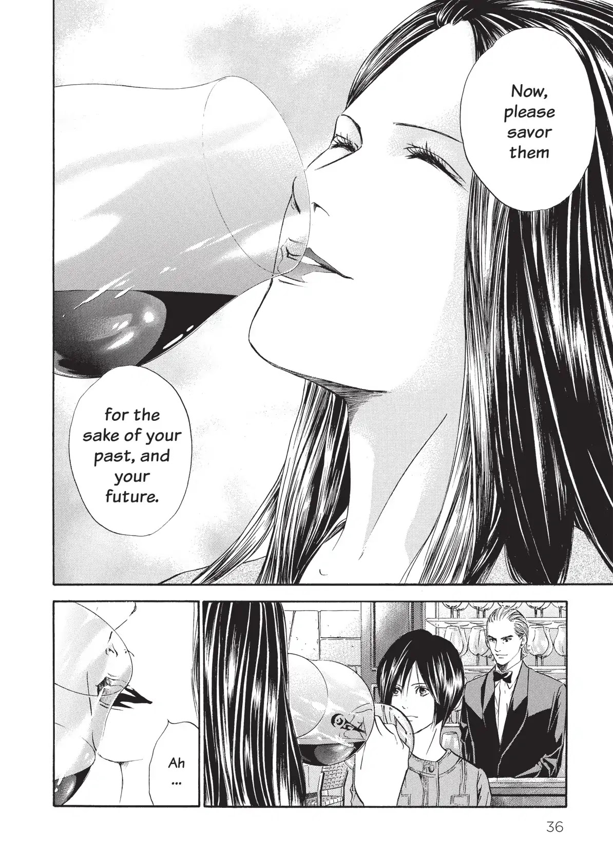 Kami no Shizuku Chapter 40 page 14 - Chapter 40: Three Glasses Inviting to the Past