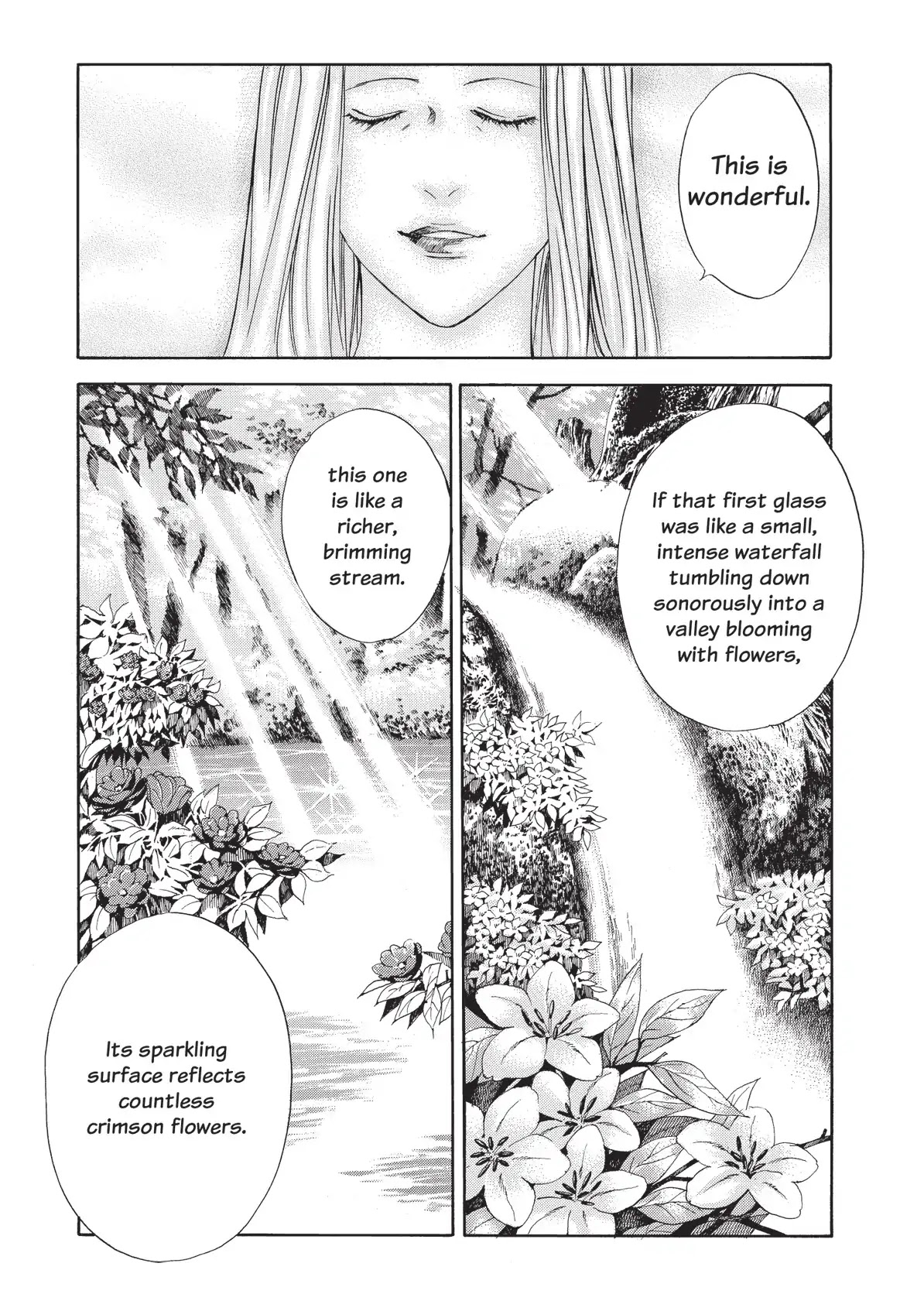 Kami no Shizuku Chapter 40 page 15 - Chapter 40: Three Glasses Inviting to the Past