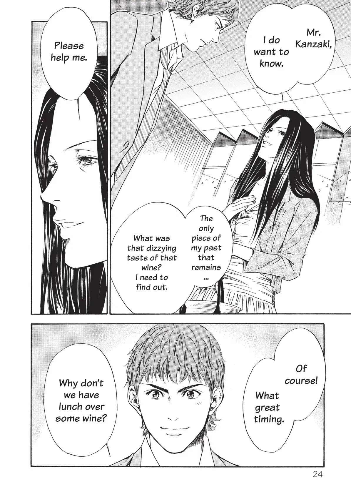 Kami no Shizuku Chapter 40 page 2 - Chapter 40: Three Glasses Inviting to the Past
