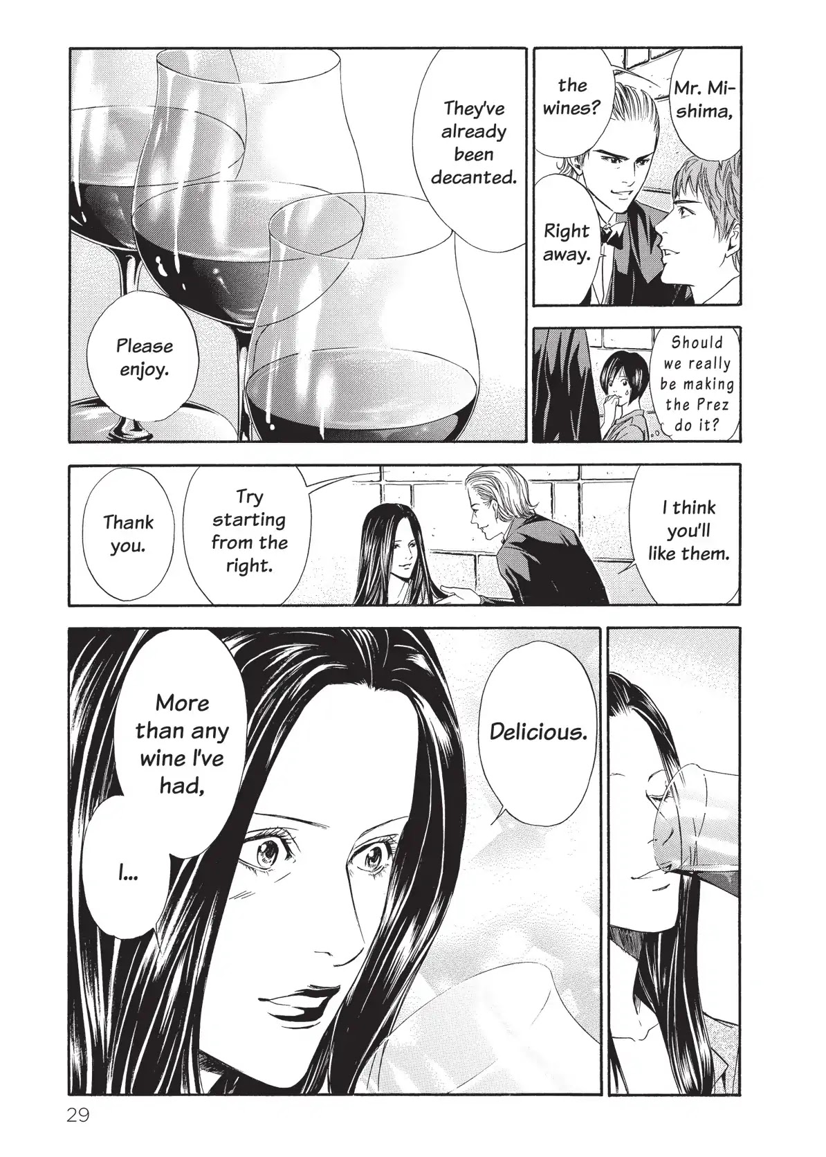 Kami no Shizuku Chapter 40 page 7 - Chapter 40: Three Glasses Inviting to the Past
