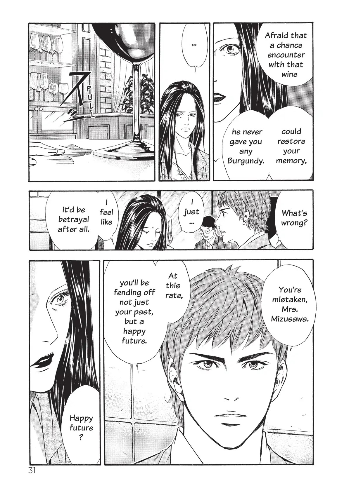 Kami no Shizuku Chapter 40 page 9 - Chapter 40: Three Glasses Inviting to the Past