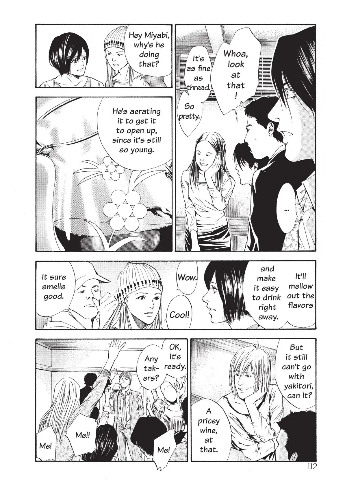 Kami no Shizuku Chapter 64 page 10 - Chapter 64: Friends, Wine, and Yakitori