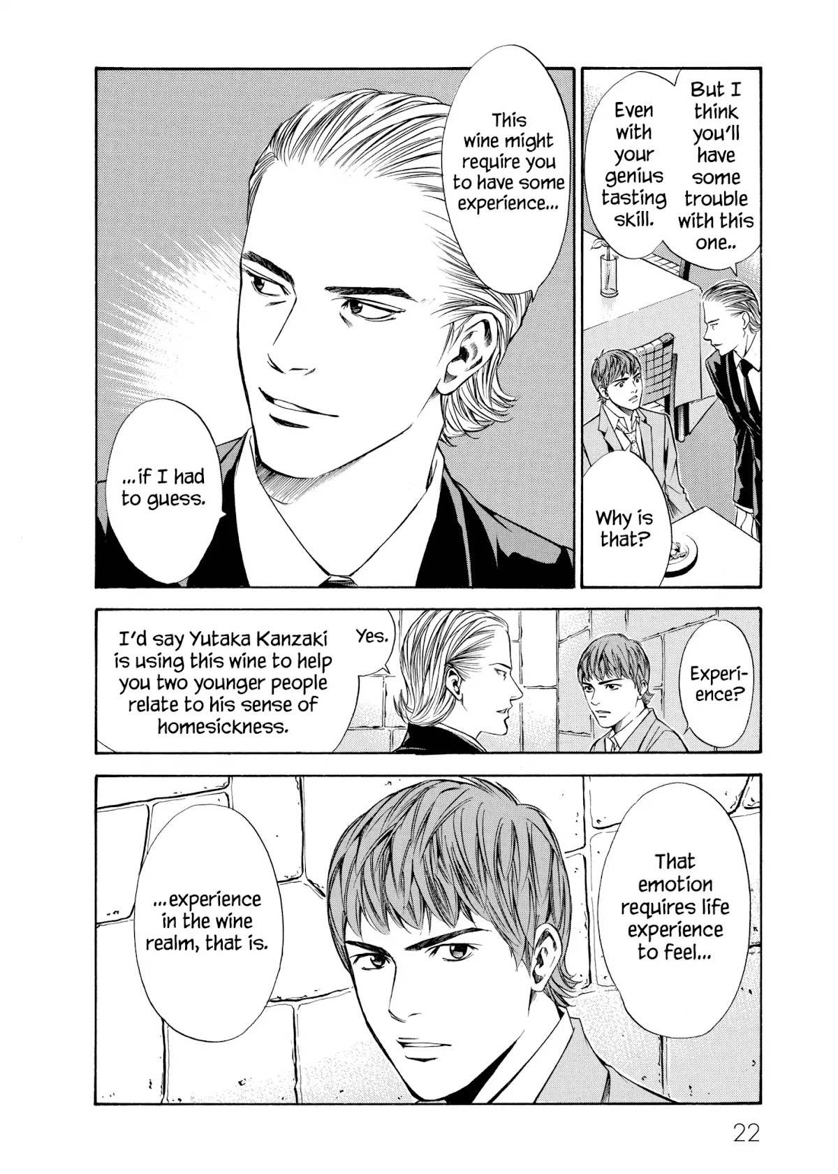 Kami no Shizuku Chapter 89 page 20 - Chapter 89: A Large Hand in a Nostalgic Land