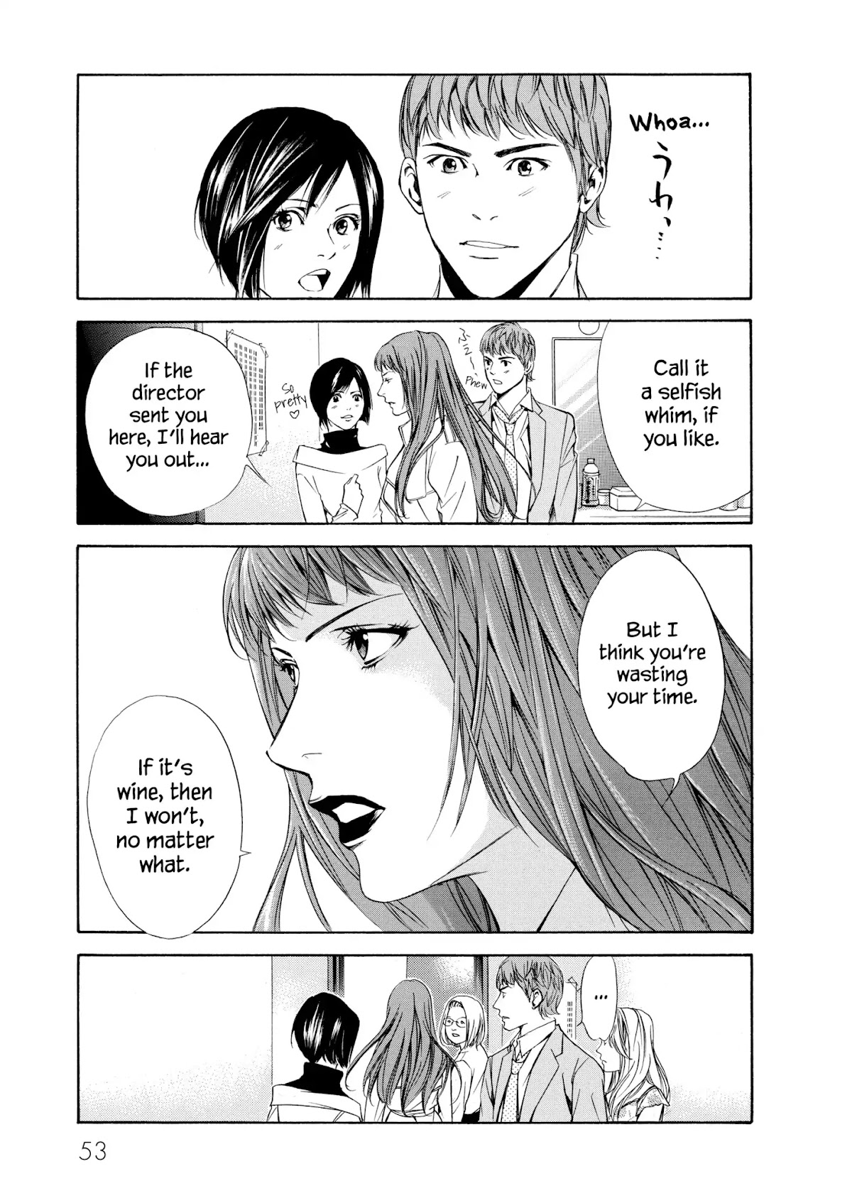 Kami no Shizuku Chapter 91 page 9 - Chapter 91: An Actress's Resolve at the Makeup Table