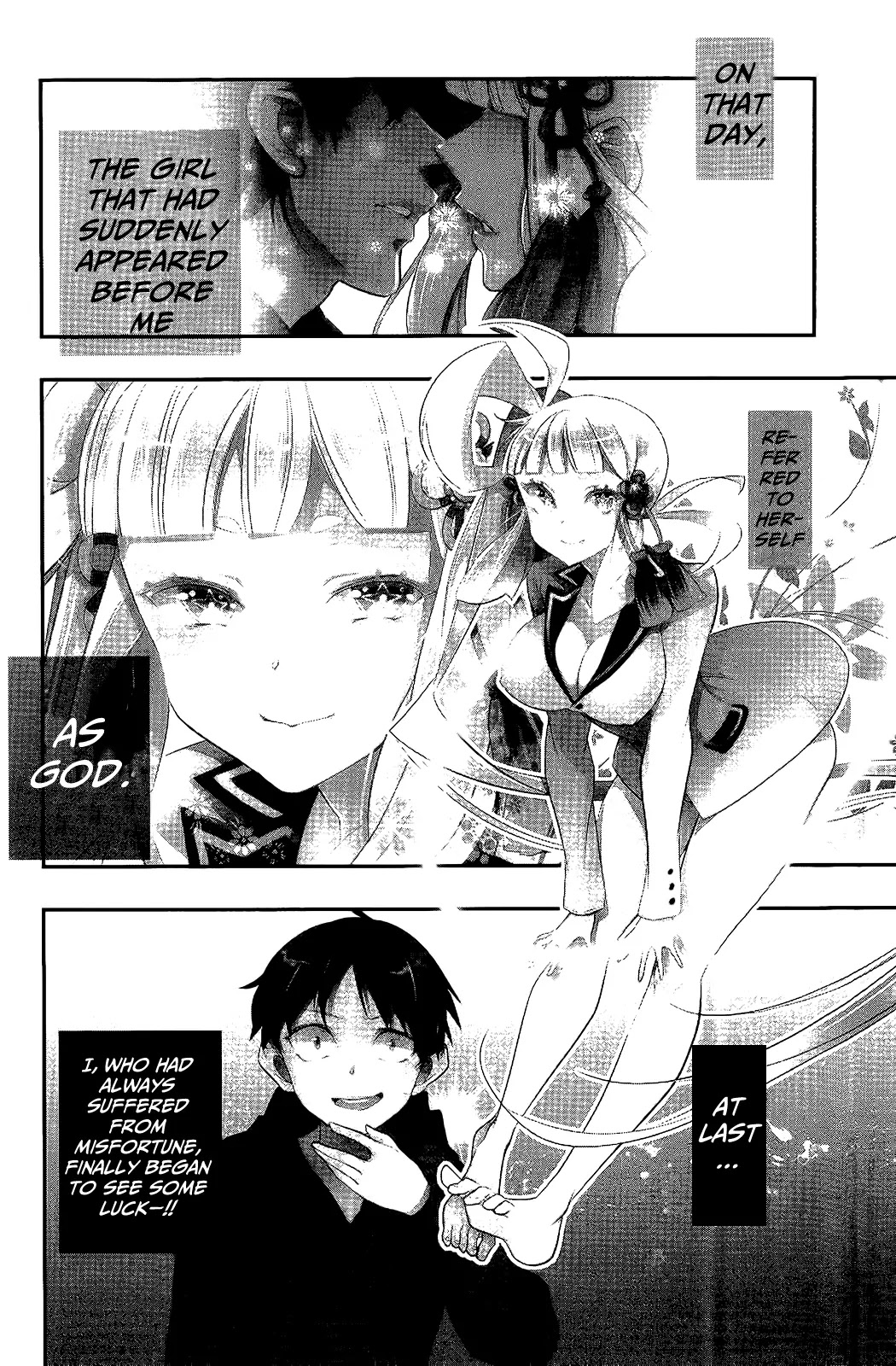 Kami-sama Drop Chapter 1 page 7 - Chapter 1: The Boy Abandoned by Luck