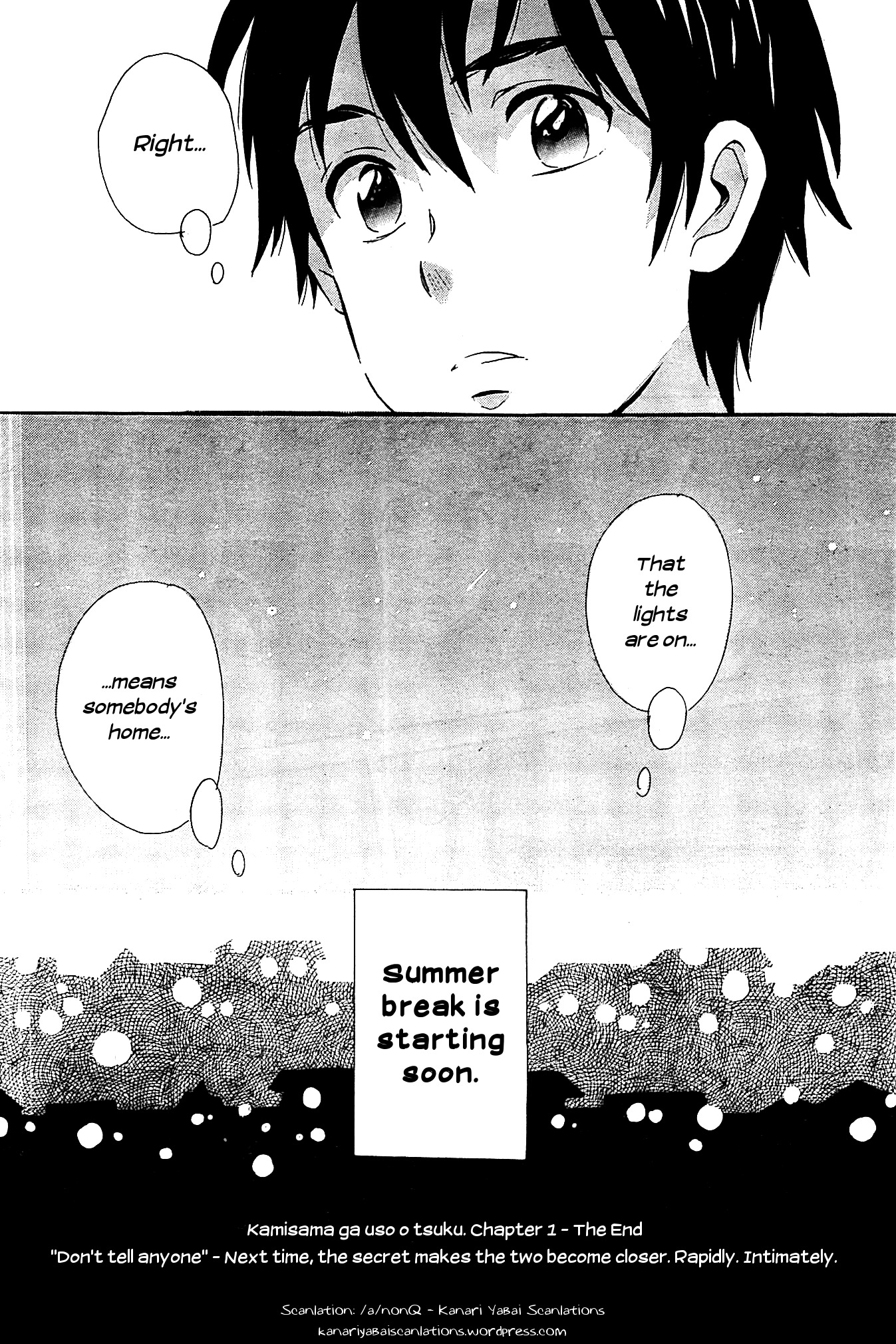 Kami-sama ga Uso o Tsuku. Chapter 1 page 40 - Chapter 1