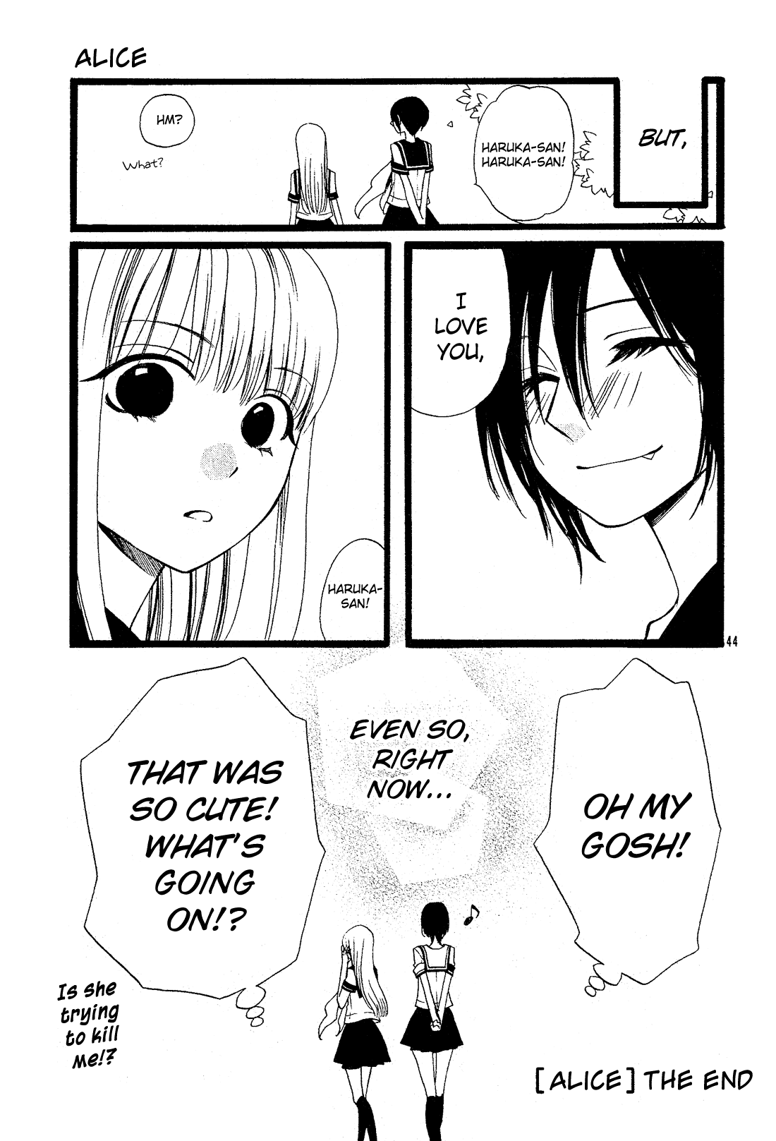 Kami-sama no Ekohiiki Chapter 27.5 page 44 - Chapter 27.5: Alice (oneshot) [END]