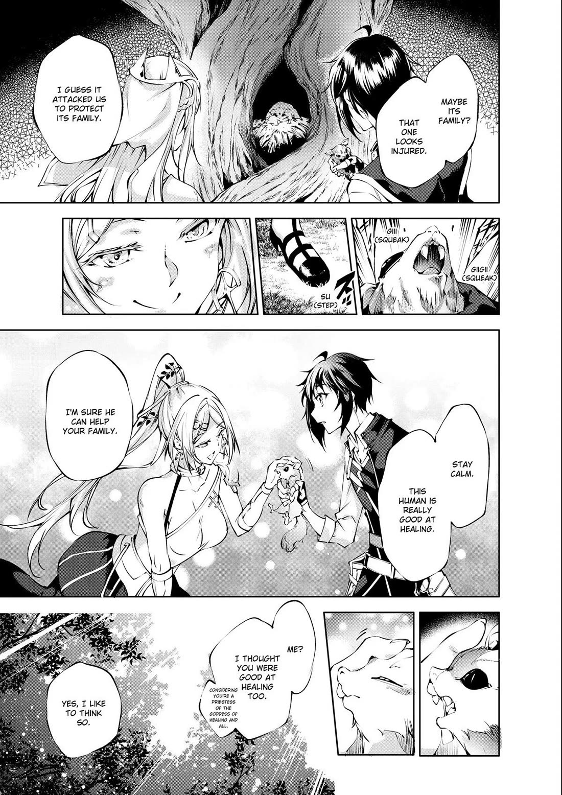 Kamigami ni Sodaterare Shimo no, Saikyou to Naru Chapter 36 page 13 - Chapter 36