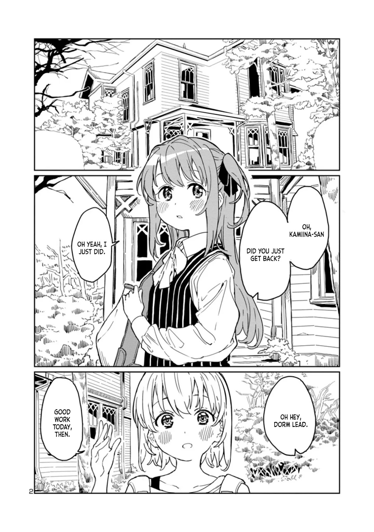 Kamiina Botan, Yoeru Sugata wa Yuri no Hana. Chapter 2 page 2 - Chapter 2: #2
