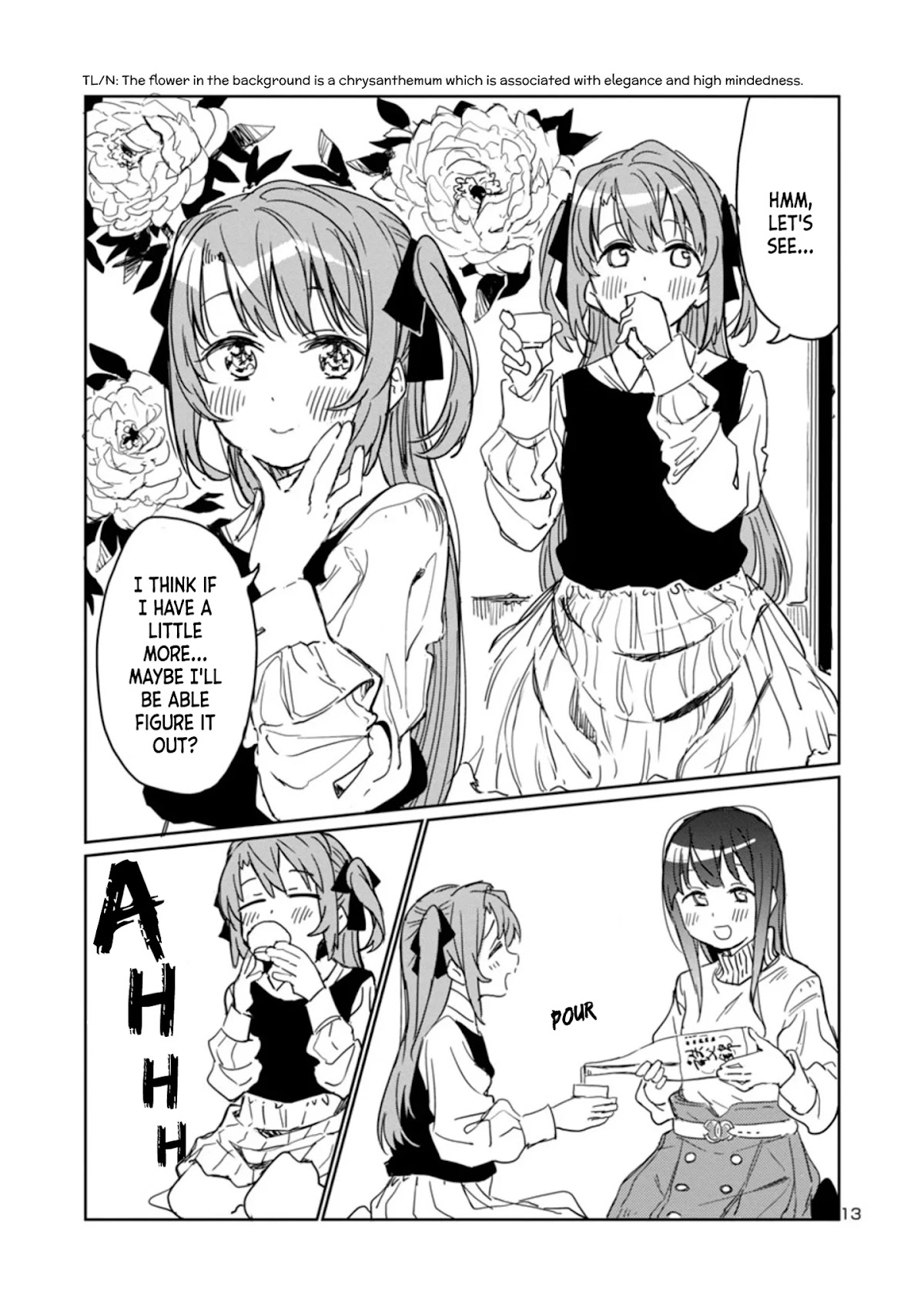 Kamiina Botan, Yoeru Sugata wa Yuri no Hana. Chapter 3 page 13 - Chapter 3: #3