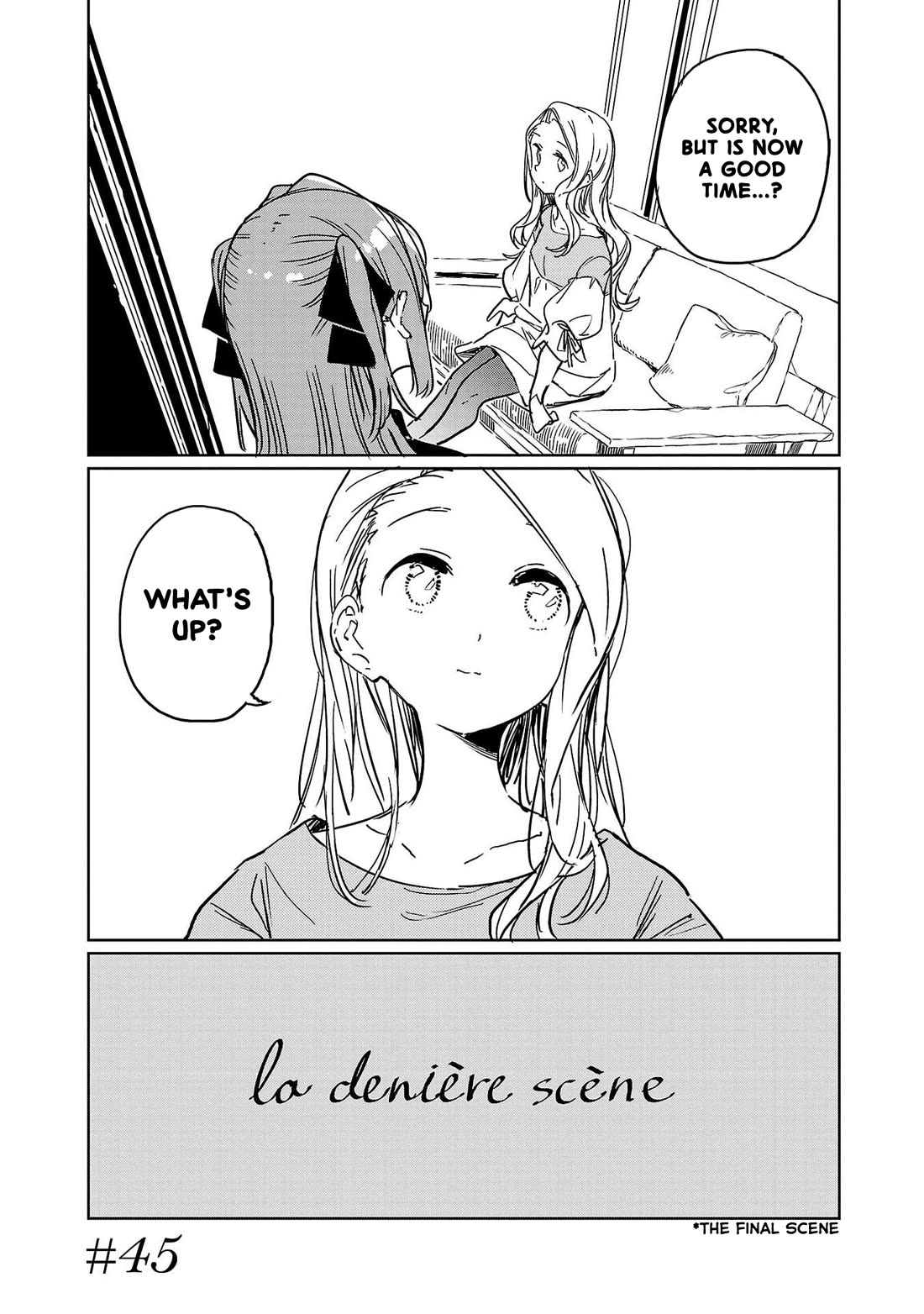 Kamiina Botan, Yoeru Sugata wa Yuri no Hana. Chapter 45 page 1 - Chapter 45
