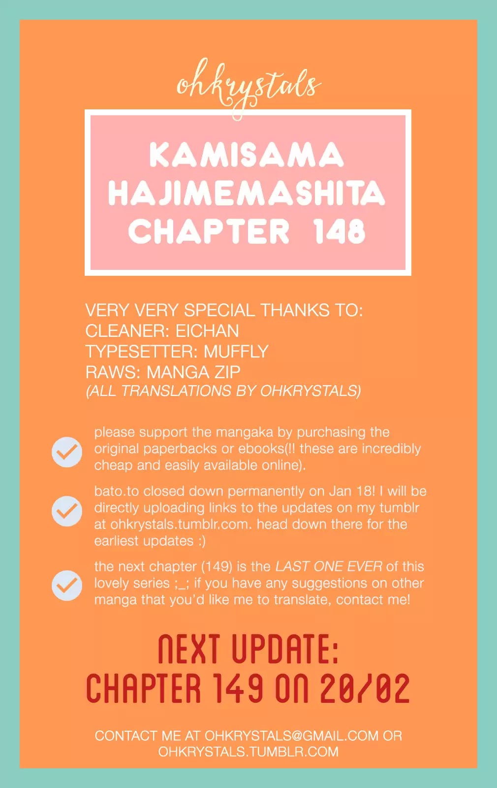 Kamisama Hajimemashita Chapter 148 page 1 - Chapter 148