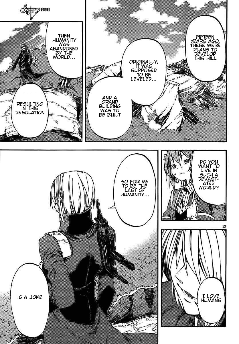 Kamisama no Inai Nichiyoubi Chapter 15 page 13 - Chapter 15: Test Me, Birth and Honor (V)