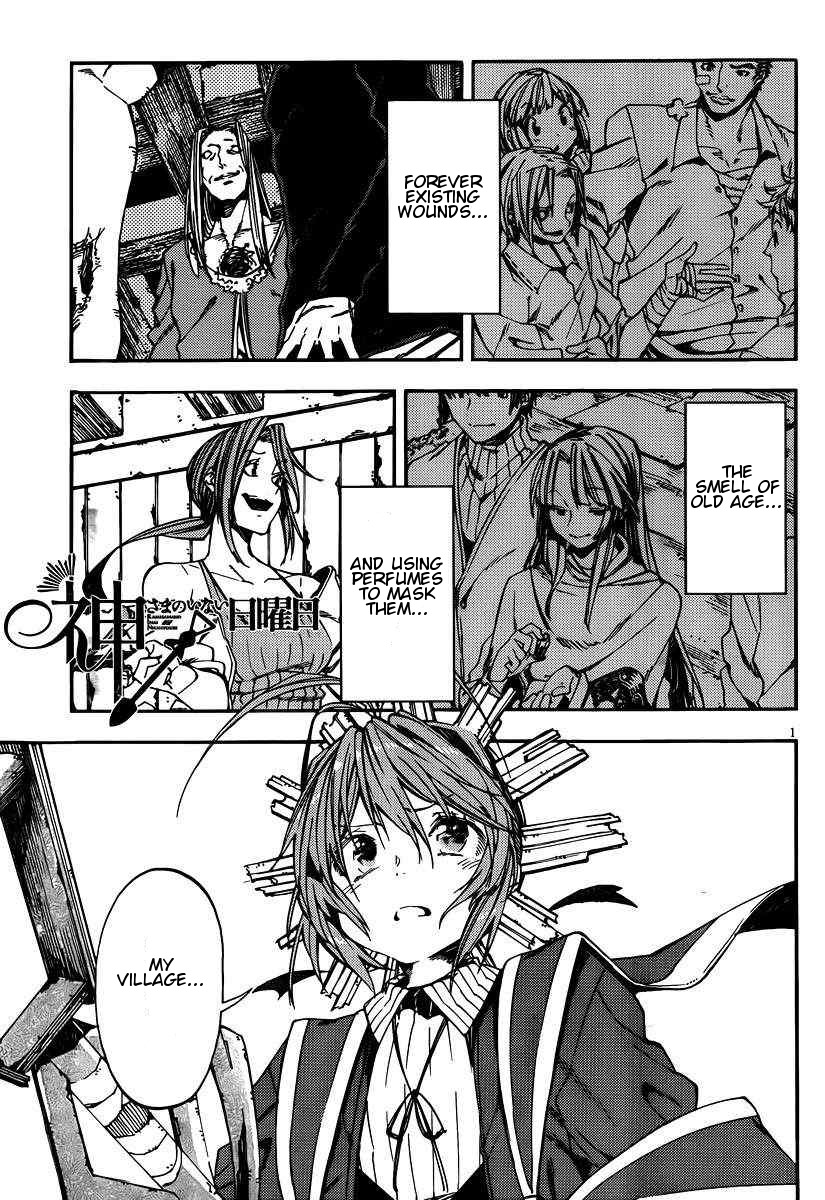 Kamisama no Inai Nichiyoubi Chapter 20 page 1 - Chapter 20: Test Me, Birth and Honor (X)